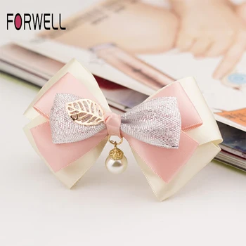 Kaufen Forwell Neueste Mode Handmade DIY Band Bogen Haar Zubehör Geschenk Schmuck Karte Rosa, Blau, Lila Tiara Haar Clip Frühling Clip