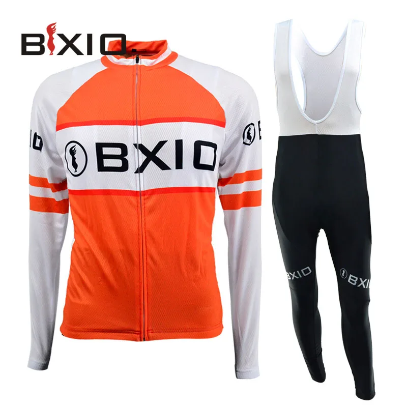 BXIO зимний термальный флис Велоспорт Джерси наборы с длинным рукавом велосипед одежда Equipacion Велоспорт велосипед одежда топ скорость BX-0109O-014 - Цвет: Winter