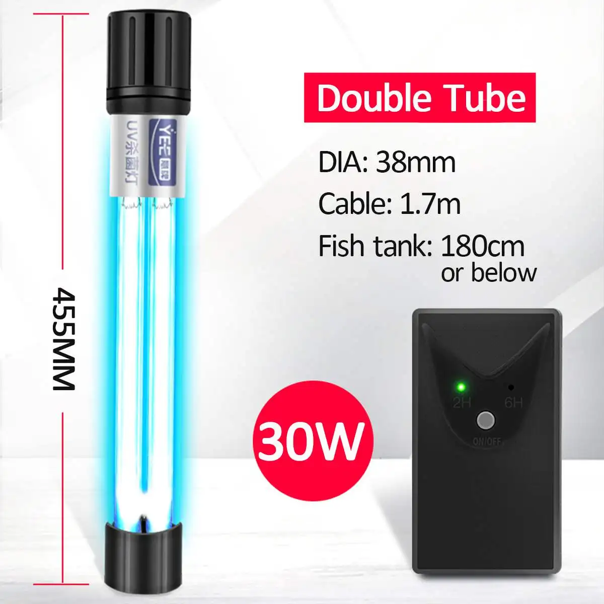 tubo duplo uv lâmpada germicida tipo de