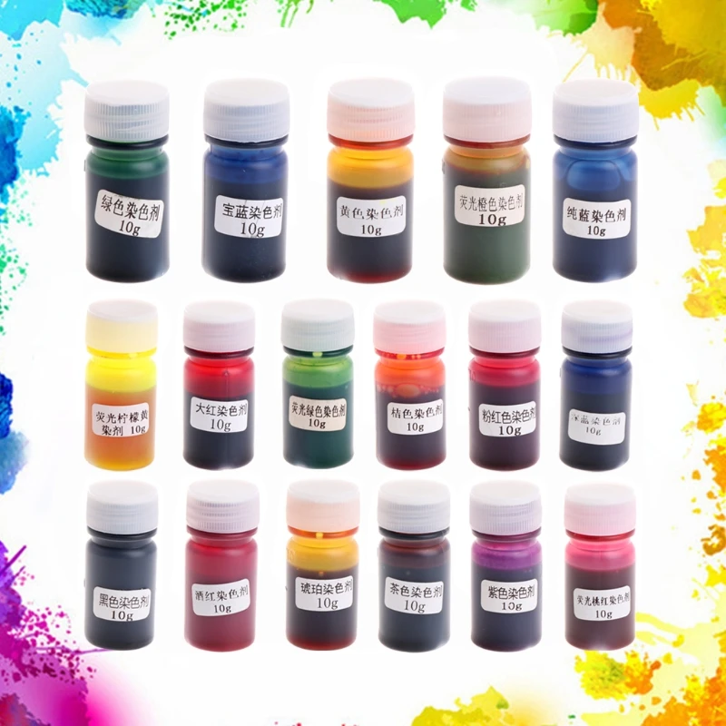 10g Смола пигментная краска смесь цветов жидкости силиконовые формы DIY ...