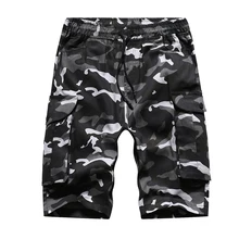 Летние новые мужские модные камуфляжные рабочие шорты с ремнем на каждый день