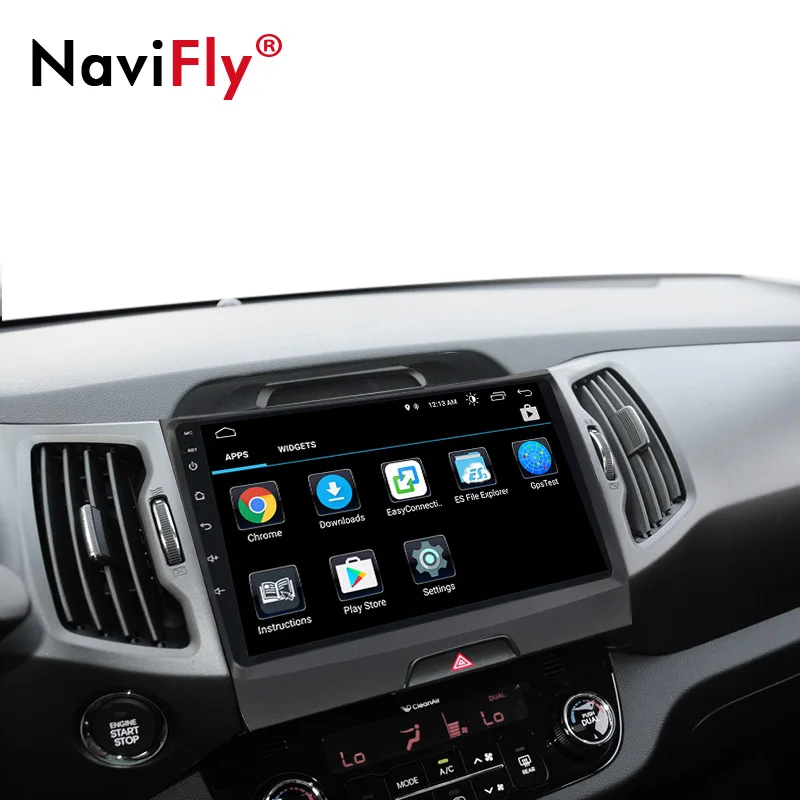 Excellent NaviFly 9" Android 8.1 Car GPS Navigation For KIA Sportage R 2010 2014 2011 2012 2013 2014 2015 Car radio multimedia player 5