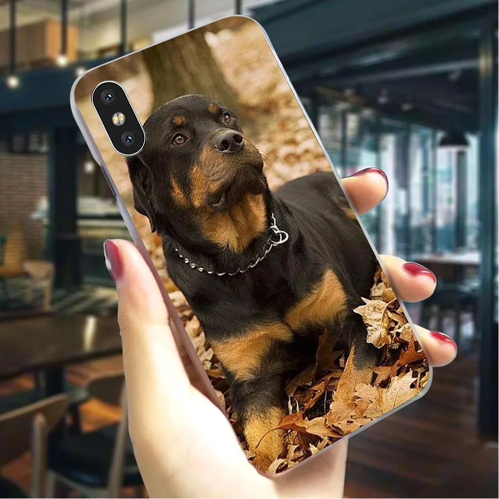 Plastic Phone Cover for iPhone 6S Rottweiler dog Case for iPhone 8 Plus Cases 7 Plus 6 X XR 5S SE Xs Max