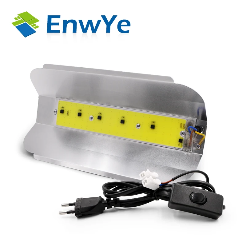 EnwYe 50W 100W COB Simple floodlight Flood Light 220V LED Spotlight Refletor LED Outdoor Lighting Gargen Lamp newest
