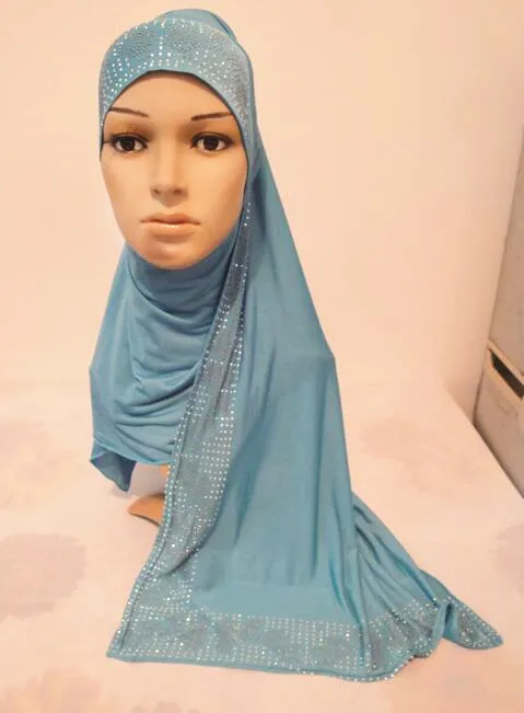 H1041 последний мусульманский Амира Стразы хиджаб с шалью, быстрая