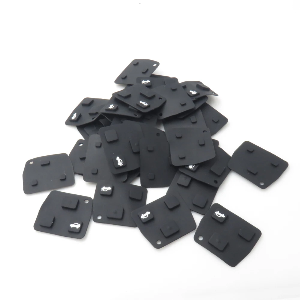 

Xinyuexin Replacement 3 Button Car Remote Key Shell Cover Silicon Rubber Repair Pad For Toyota Avensis Corolla for Lexus Rav4