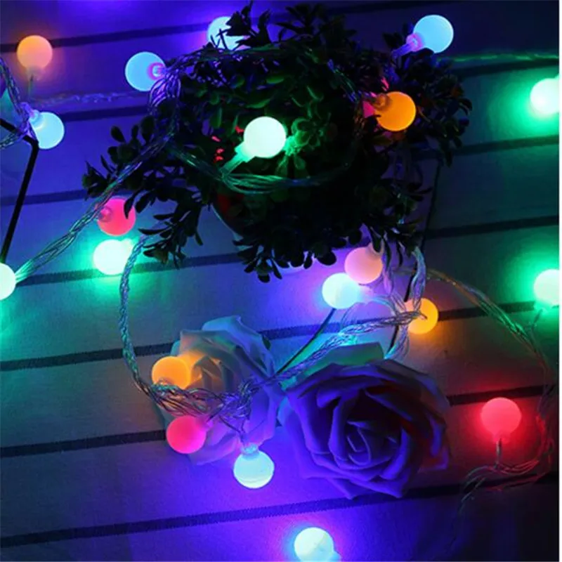 5 M 28 bolas LED Luces De Navidad al aire libre Año Nuevo Garland LED Luces De hadas Luces De Navidad Partido De la boda decoraciones 5 M 28 bolas LED Luces De Navidad al aire libre Año Nuevo Garland LED Luces De hadas Luces De Navidad Partido De la boda decoraciones