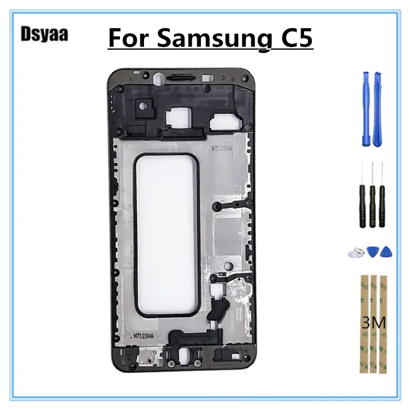 

5.2 Inch Frame for Samsung for Galaxy C5 C5000 SM-C5000 Front Frame Faceplate LCD Beze Housing