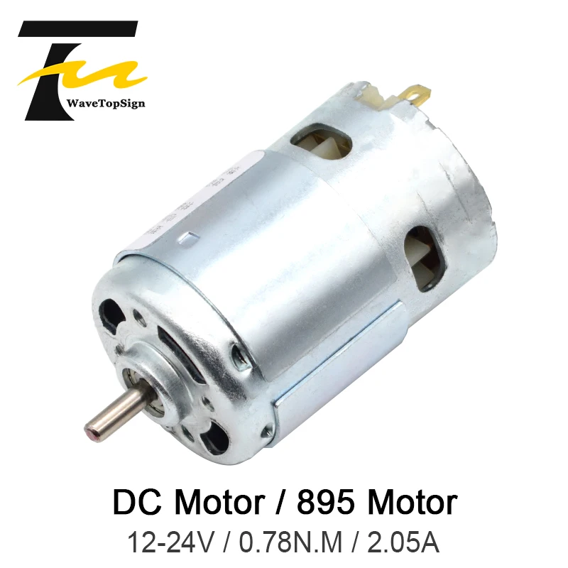

WaveTopSign Micro 895 Motor DC12-24V High Power Generator 2.05A 12000RPM Double Ball Bearing Large Torque