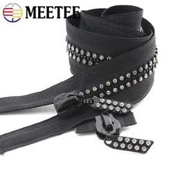 Meetee 2 шт 55 см 90 см 5# Смола длинный открытый конец молнии молния защитный мешок для одежды пуховик шитье одежды украшения Ремесло АКСЕССУАРЫ AP204