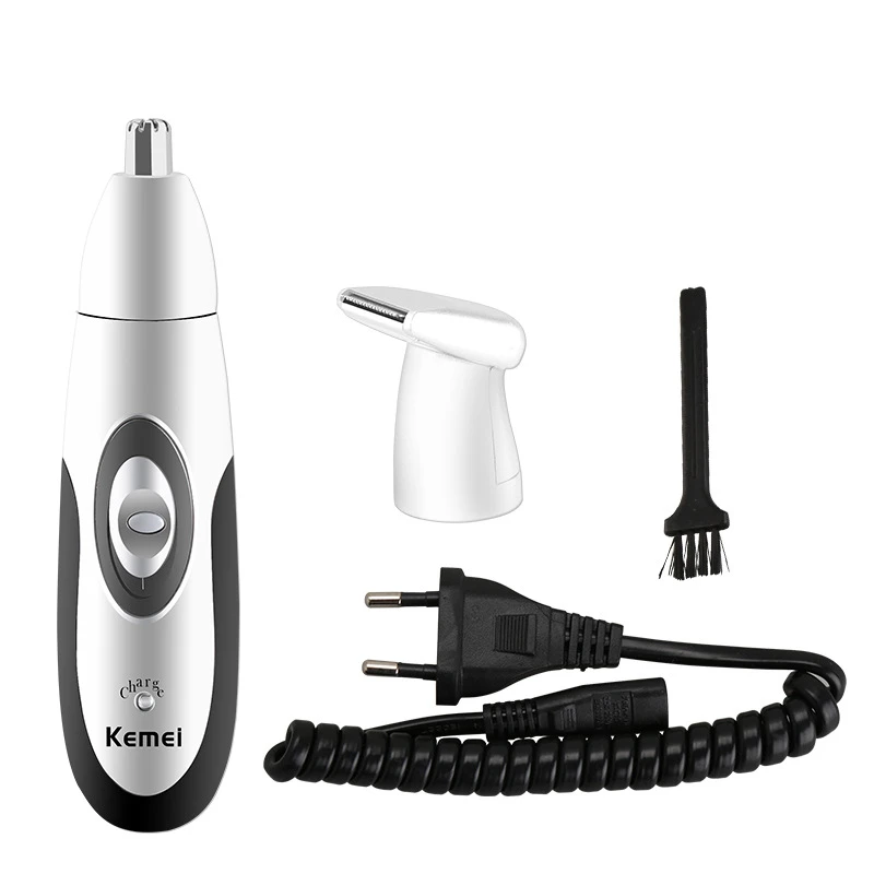 

kemei KM-502 2 in 1 Rechargeable Electric Nose Hair Trimmer Men's Nose Hair Cutter Women Face Care Shaving Trimmer For Nose