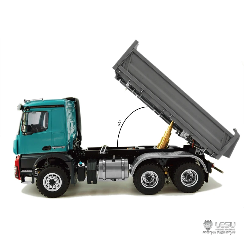 1/14 гидравлический трехсторонний самосвал Benz Actros 3348 полный привод 6x6 с высоким