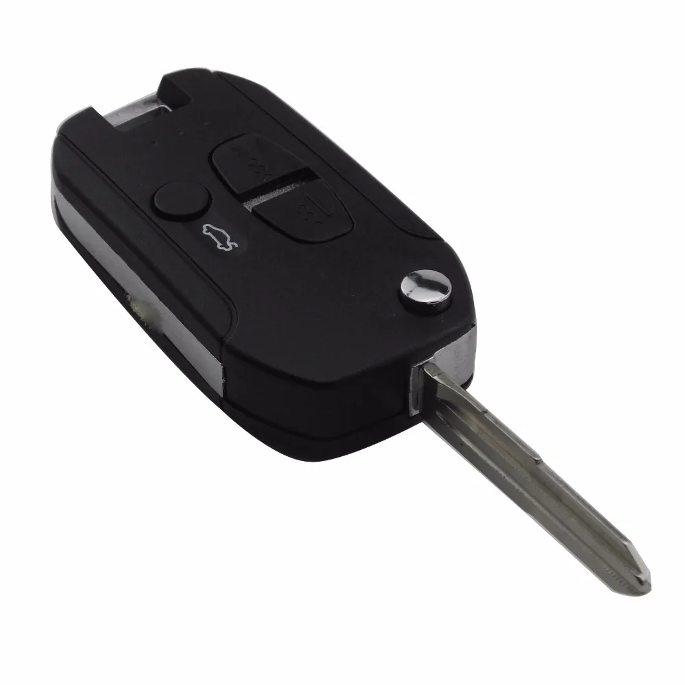 

jingyuqin 3 Button Remote Car Key Case For Mitsubishi Lancer CJ Remote Key Shell Cover Housing (Left Groove Blade) Car-Styling