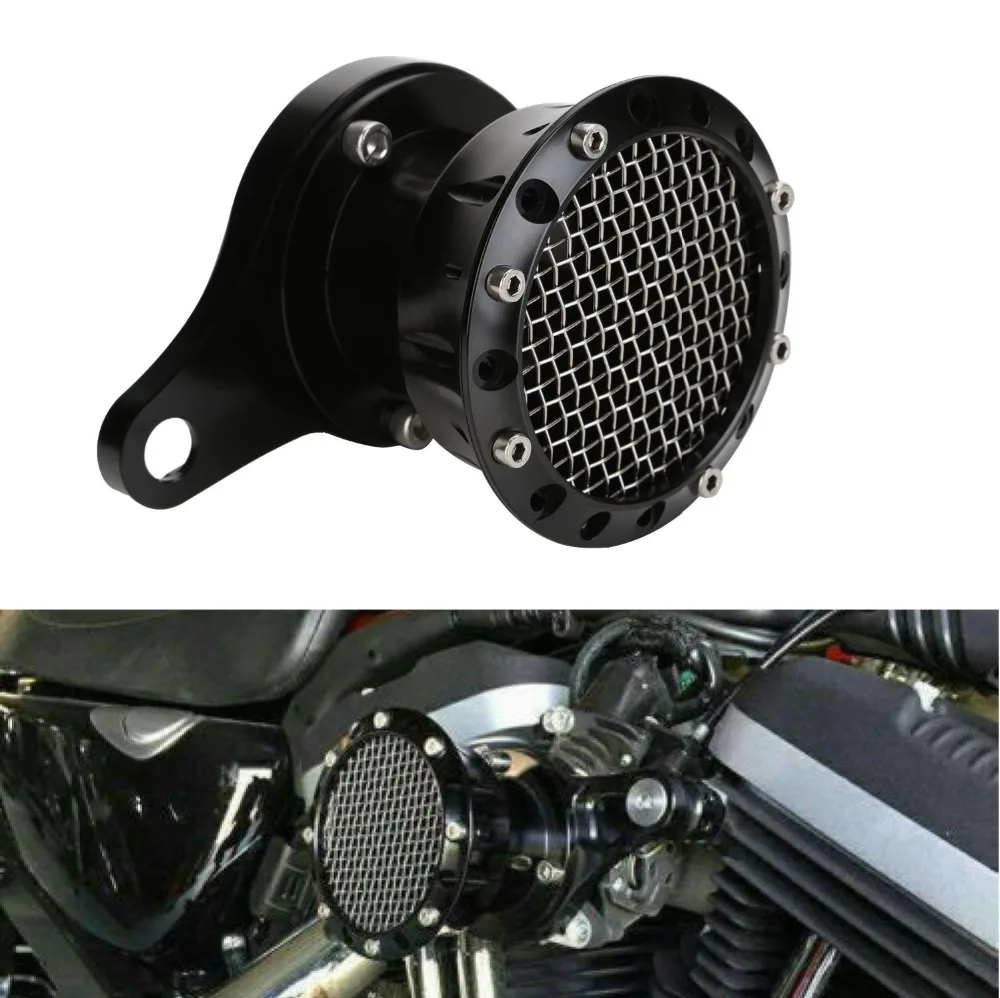 Для Harley Sportster 883 1200 XL 48 2004-UP Мотоцикл черный скоростной стек воздухоочиститель Впускной фильтр CNC алюминий