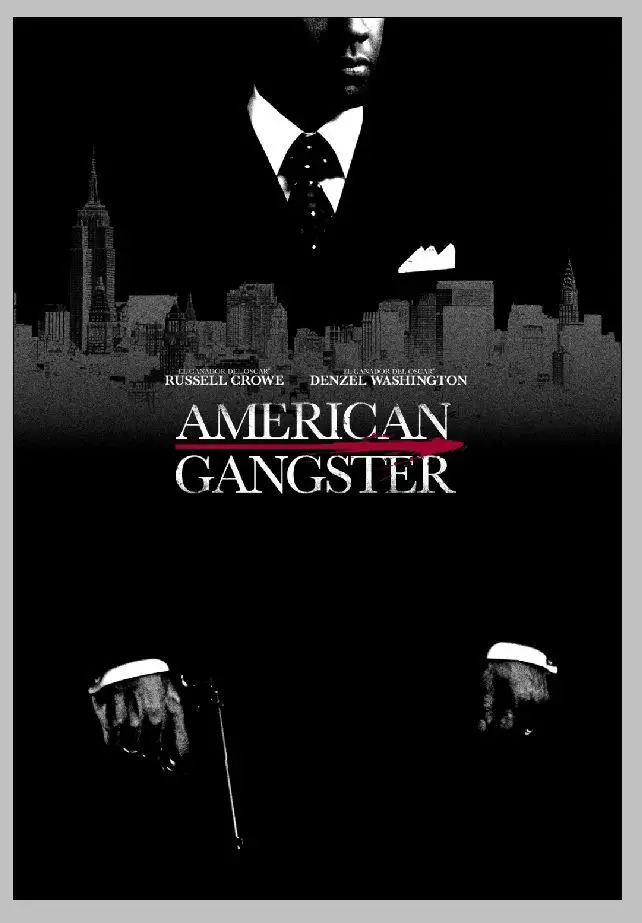 Q2458 Плакаты и принтами американские гангстера 2007 Ретро деко Denzel Washington