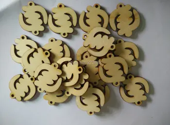 

Free shipping! 100pcs/lot Gye Nyame Symbol Wooden Beads
