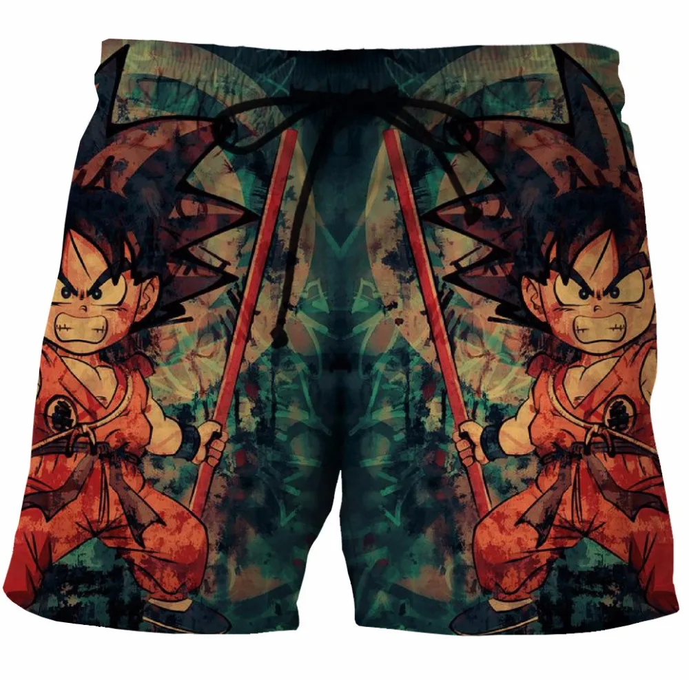 

Cloudstyle 3D Dragon Ball Shorts Pants Blue Printing Men Short Pant Summer Beach Shorts New Design