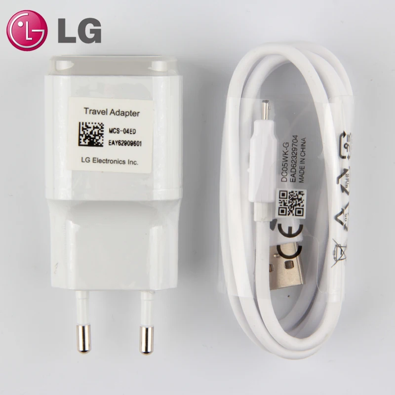 Оригинальное зарядное устройство для телефона LG с микро USB кабелем, дорожное зарядное устройство для LG G3 F460 D855 G2 F260 Nexus 5 E980 1.8A