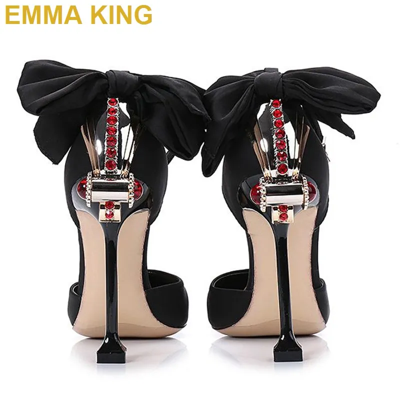 heels with bow tie