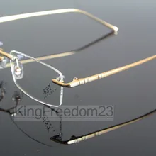 Очки без оправы памяти титановые очки Рамка очки Оптические Rx able