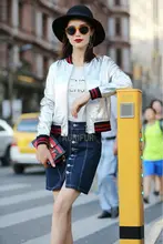 2016 New Womens Genuine Sheep Leather Jackets Slimming Short Design Spring/Autumn Leather Outerwear Full Sleeve Coats AU00870
