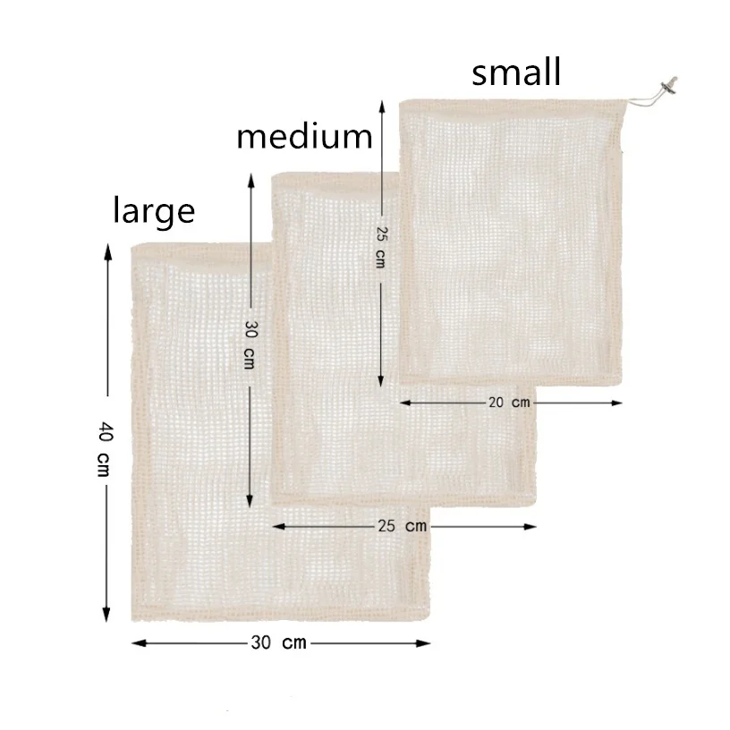 1 шт. многоразовые хлопковые сетчатые мешки для овощей моющиеся сетчатые мешки для хранения фруктов
