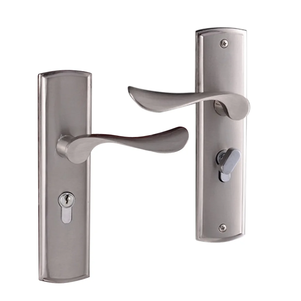 Entrance Lever Door Handle [with Three Keys] for Office or Front Door #1