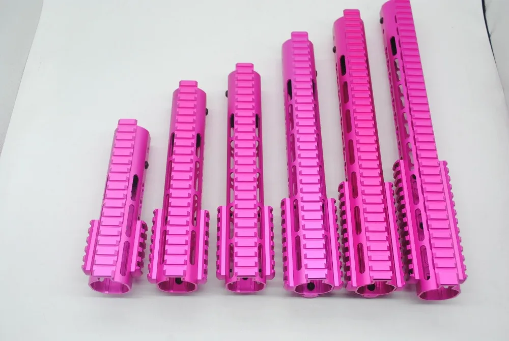 Aplus 7/9/10/12/13.5/15 ''дюймовый Keymod Handguard Free Float Picatinny Rail Mount Section System _pink Anodized|Оптические