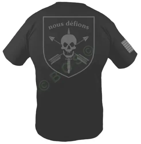 2019 забавная футболка с двойными боками Nous Defions Or We Defy Special Force Ss черная унисекс |