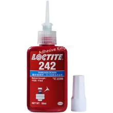 50 мл Loctite 242 фиксатор резьбы средней прочности анаэробное уплотнение резьбы средней вязкости