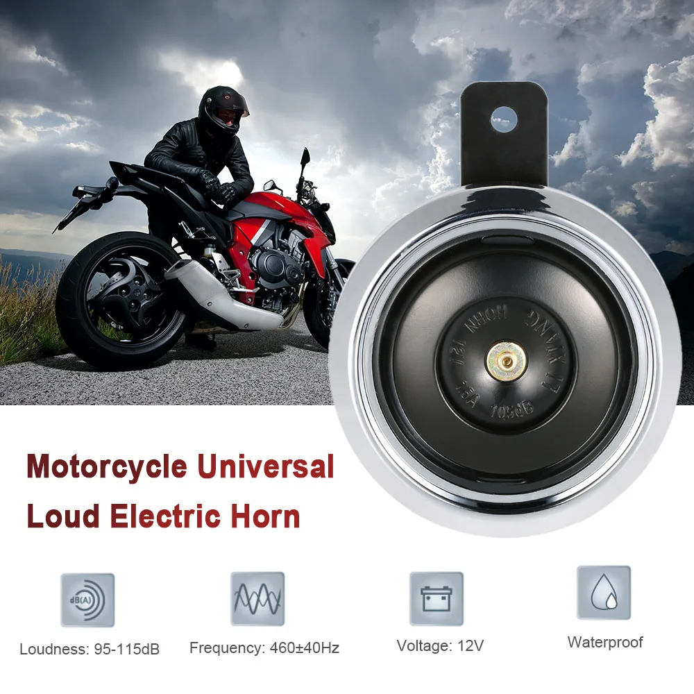 Universal DC 12V 1.5A 105dB Waterproof Motorcycle Loud Electric Horn Speaker | Автомобили и мотоциклы