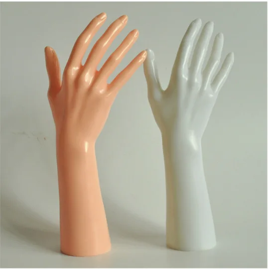 Promotion! High Quality White Skin Color Plastic Female Mannequin Hand Model For Watch/Gloves Display | Дом и сад