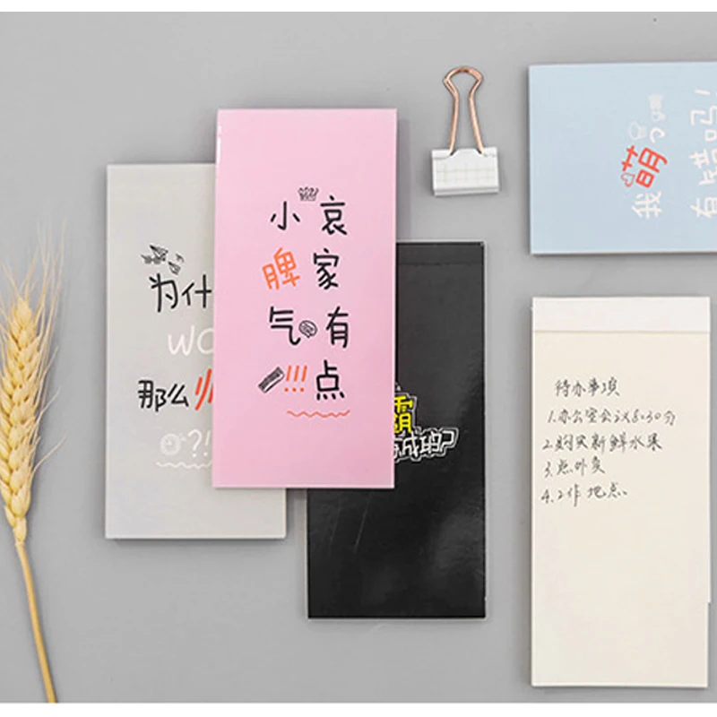 

1PC Lovely Mini Notebook Vocabulary Writing Reciting Book Notebook Memo Can Tear Work Plan Learning Small Book 2018 Sell