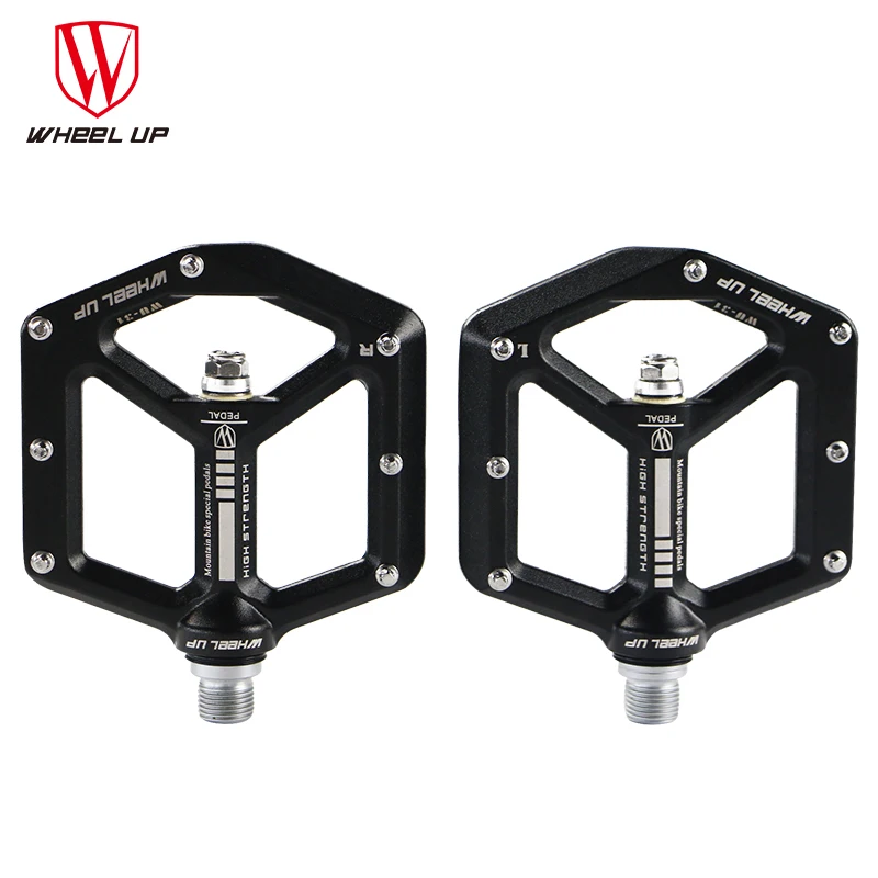 WHEEL UP Bike Ultralight Pedals Cycling Closed Bearings Road Bike Mountain Bike Pedal MTB BMX Bicycle Pedals Aluminum Alloy Body