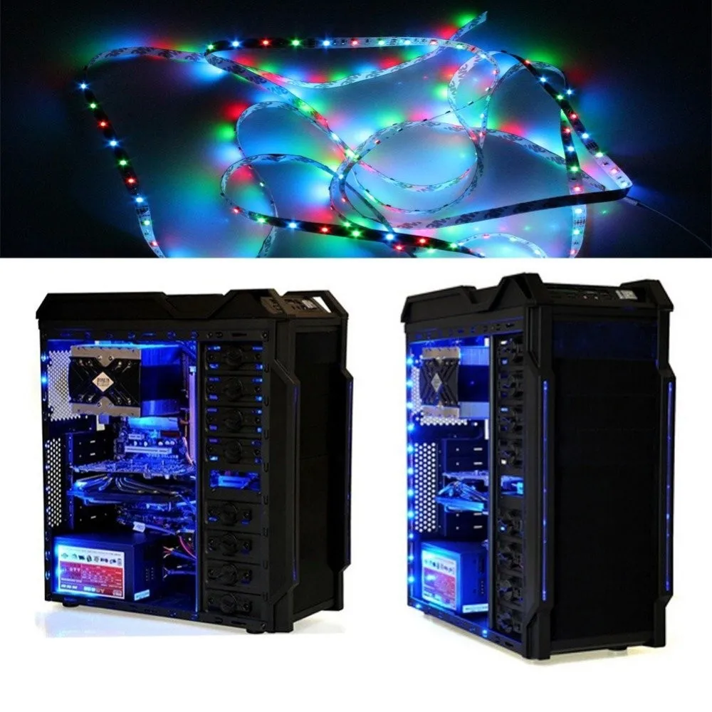 Светодиодный светильник с питанием от USB 5 в постоянного тока 3528 RGB/белый/теплый белый водонепроницаемая лента светодиодный светильник 1 м 2 м 3 м 4 м 5 м ТВ фоновый светильник ing