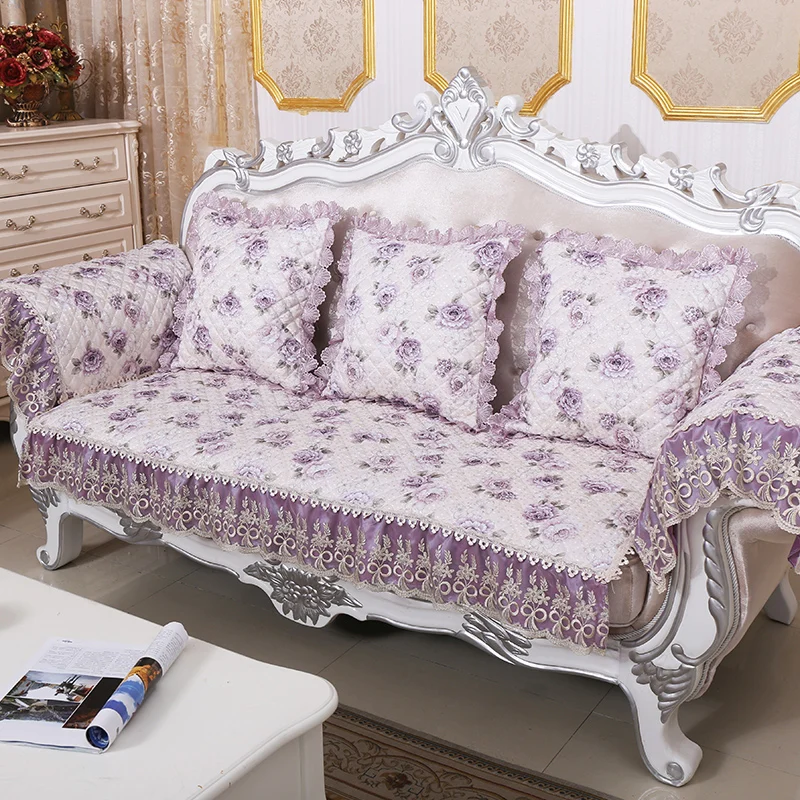 Past Jacquard Fabric Case On The Couch Quilted Sofa Cover Fl Past Jacquard Fabric Case On The Couch Quilted Sofa Cover Fl Cushion Throws Slipcover Sectional Blanket In From Home