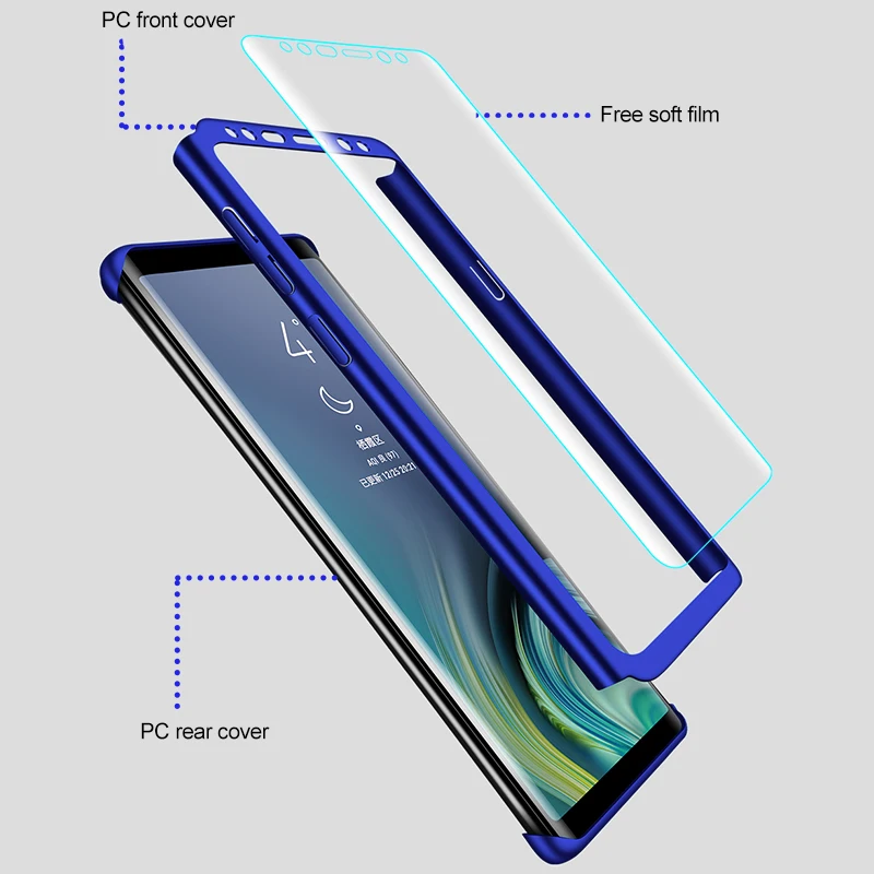 Luxury Shockproof Full Cover Cases For Samsung Galaxy S7 Edge S9 S8 S10 Plus S10E Case Hard Phone Casing for Galaxy Note 9 8