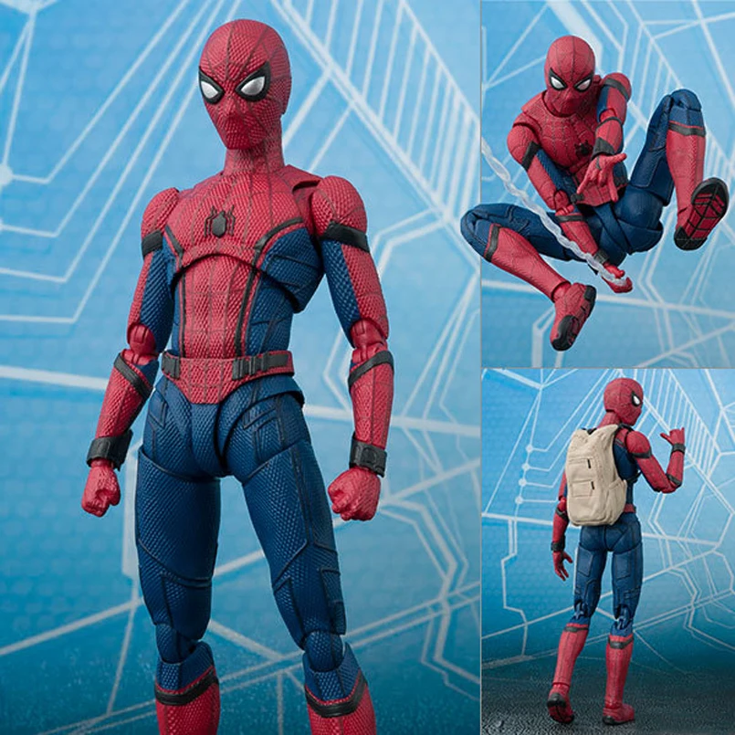 

SHFiguarts Spider-man Spider Man PVC Action Figure: Homecoming Variable Black Spider Man Collectible Model Xmas Gift Kids Toys