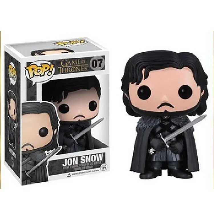 Funko pop tv: Игра престолов-Дейенерис-Ночной король-серый червь-черный дракон-Джон виниловые фигурки для детей