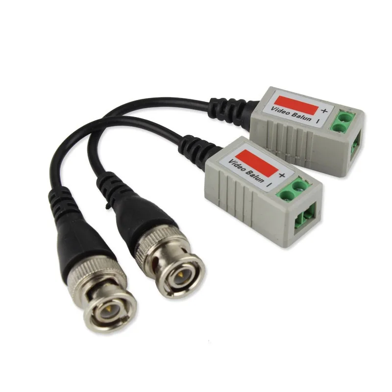 10 пар витой видео балун трансивер BNC штекер для Cat5 RJ45 UTP кабель адаптер для камер видеонаблюдения - Цвет: 10Pair