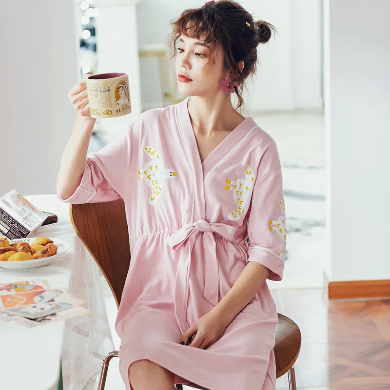 

Pyjama Female Summer Short-sleeved Cotton Strawberry Nightdress Korean Version of Sweet and Lovely Japanese Princess Wind Home