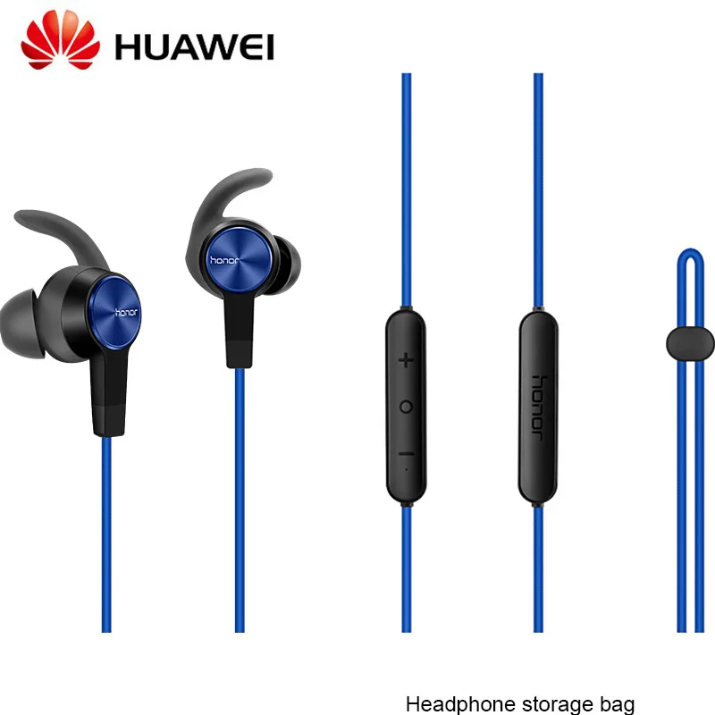 Горячая huawei Honor AM61 Bluetooth беспроводные наушники магнит дизайн Спорт на открытом воздухе гарнитура для huawei samsung Xiaomi - Цвет: Blue