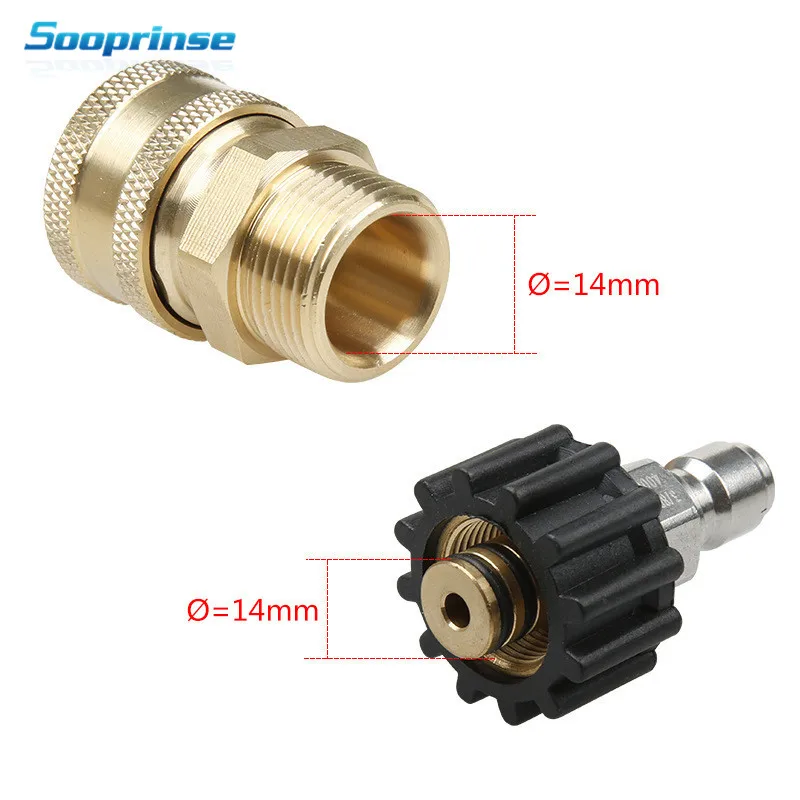 

High pressure quick disconnect fitting car accessories adapter 3/8 inlet and external thread male and female quick connector