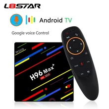 

L8STAR H96 MAX Smart TV Box RK3328 Voice IR Remote Control Quad Core 64bit Android 8.1 2.4G/5G Wifi 4K 4GB 64GB Media Player