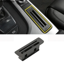 Titular do Cartão de Carro centro com Entalhe de Moeda fit for Audi A4L A5 2017-2018 titular do Cartão