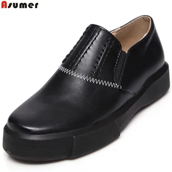 

ASUMER black white fashion new 2020 ladies shoes round toe casual single shoes big size 34-43 women flat shoes