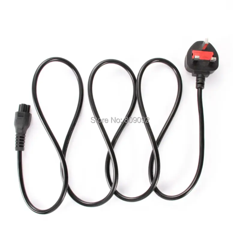 Universal UK/AU/EU Plug C5 to 3-Pin Power Charger Cable