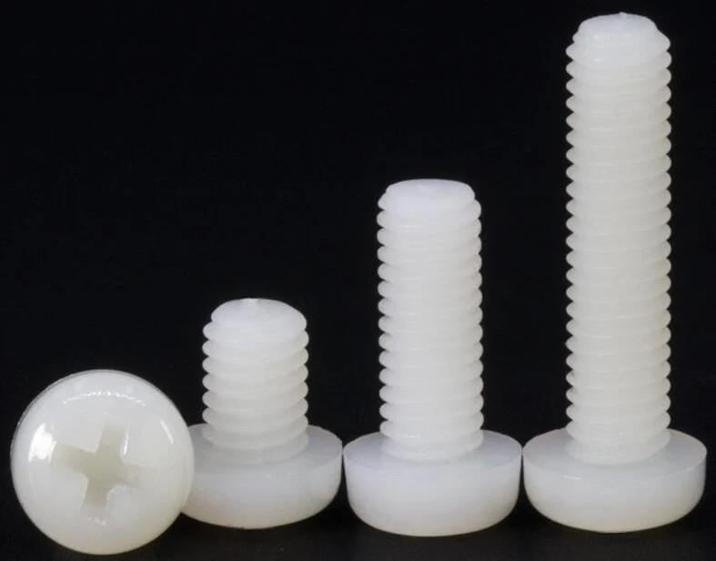 

M2 Nylon Screws Off-white Round Pan Head Machine Screw Metric Cross Recessed Phillips Plastic Thread Bolts