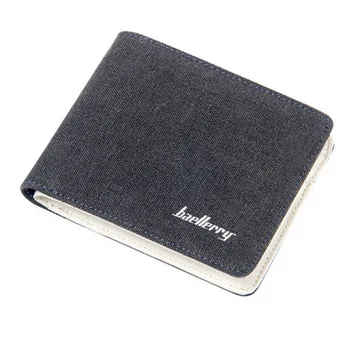 

by dhl or ems 50pcs Canvas Mens Wallets Card Holder Multi Pockets Credit Card Purse For Men Design Brand Coin Purse Wallet