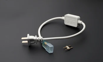 

100pcs 50503528014 Plug 220V High Voltage LED Lamp Two line Patch Light Strip Power Adapter Switch Connector Lamp